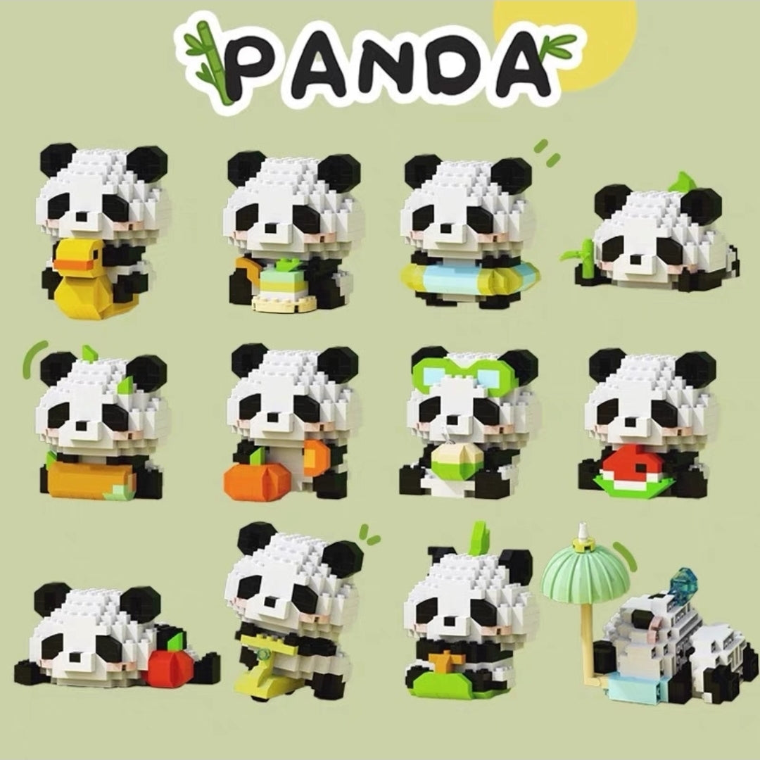 Cute Panda Mini Building Blocks