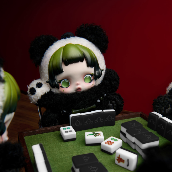 Adorable SKULLPANDA panda plush keychain pendant doll