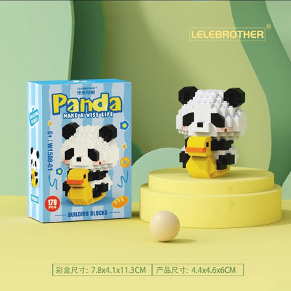 Cute Panda Mini Building Blocks