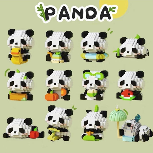 Cute Panda Mini Building Blocks
