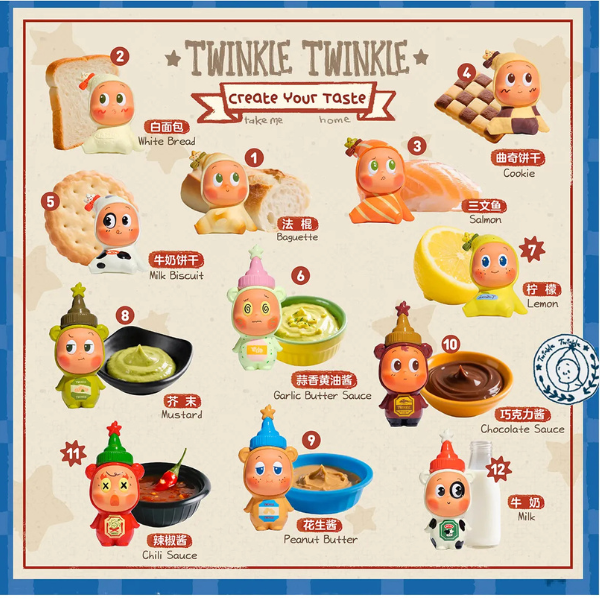 Cute Twinkle Twinkle Create Your Taste vinyl figure A