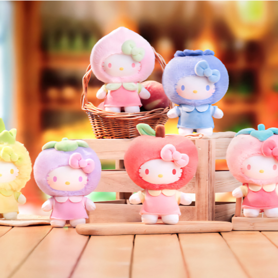 Cute Hello Kitty Fruity Paradise plush keychain gift edition