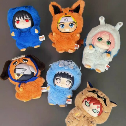 Cute Naruto Beast Party plush keychain mystery toy