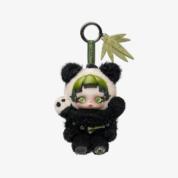 SKULLPANDA Lazy Panda plush doll pendant keychain